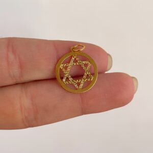 Estrella de david dorada S.