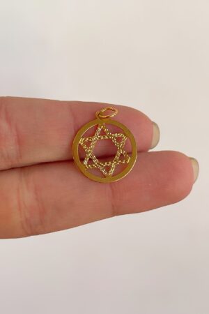 Estrella de david dorada S.