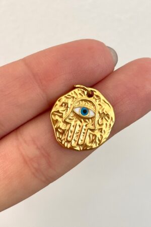 Medalla hamsa gold S.