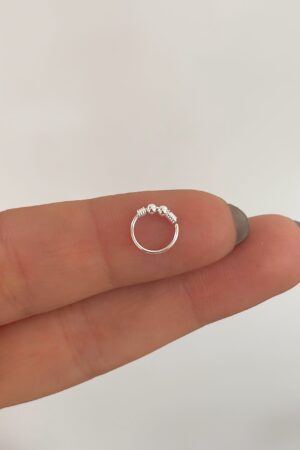 Piercing bali white 8 mm