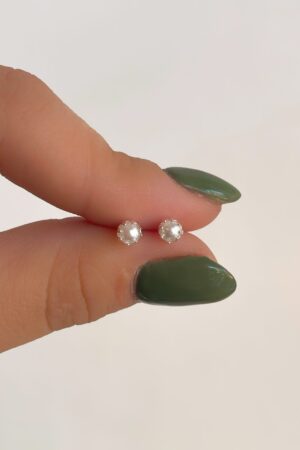 Perlas engarzadas blancas