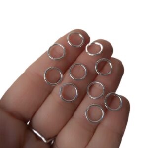 Argollas Acero Blanco X10