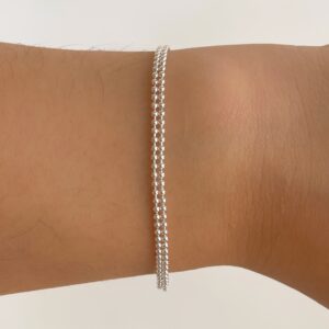 Doble bolitas Silver
