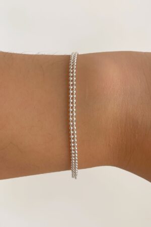 Doble bolitas Silver