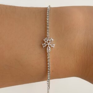 Flor cubic brillos